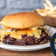 Double cheeseburger from For The Win in Los Angeles